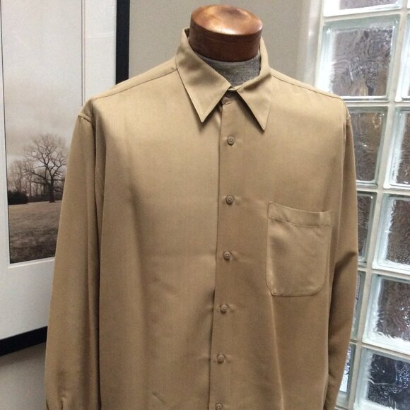J FERRAR Men's Long Sleeve Dress Shirt Size XL, Like New, Gorgeous Fabric - Picture 1 of 2